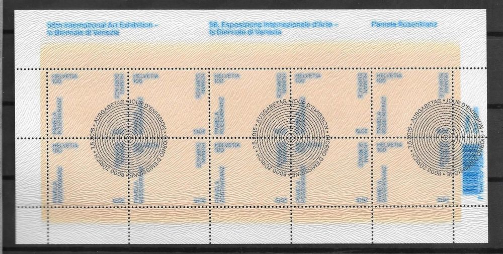 M1553 - Feuillet Biennale de Venise 1.j. (D'occasion) à Trélex pour CHF ...