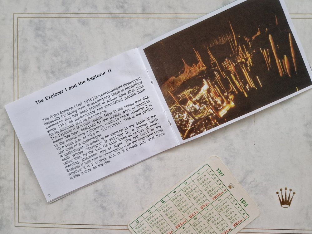 Rolex Explorer Booklet 70er mit Kalender 1016 1655  Kaufen auf Ricardo