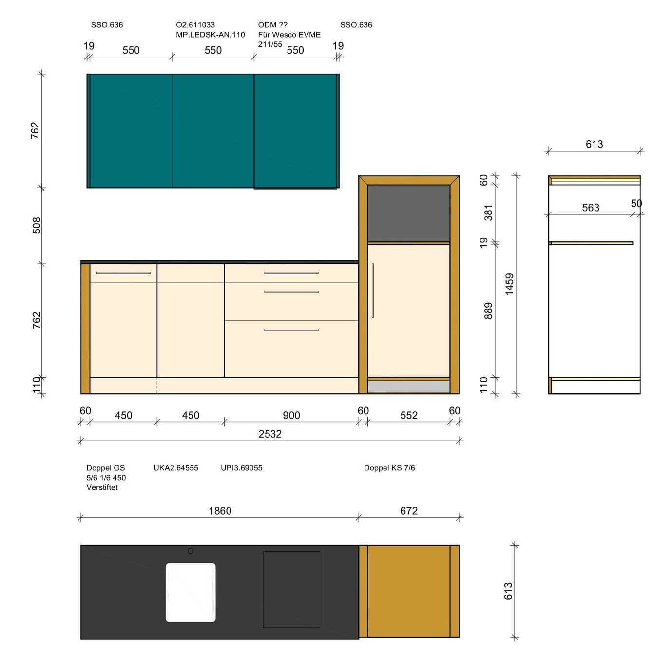 Cucine complete: Ausstellungsküche – Nuovo (secondo la descrizione) da Arosa venduto da tomme_ 5