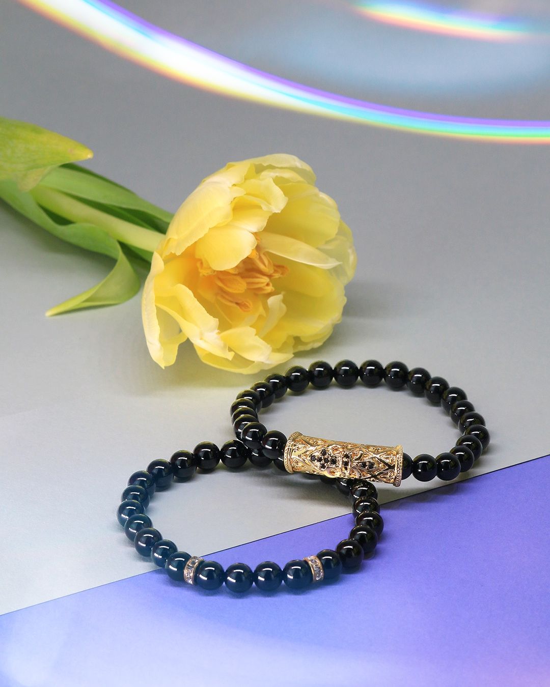 Bracciali & Braccialetti: Onyx Armband Set – Nuovo e nell'imballaggio originale da Schindellegi venduto da MoonAmber.schmuck