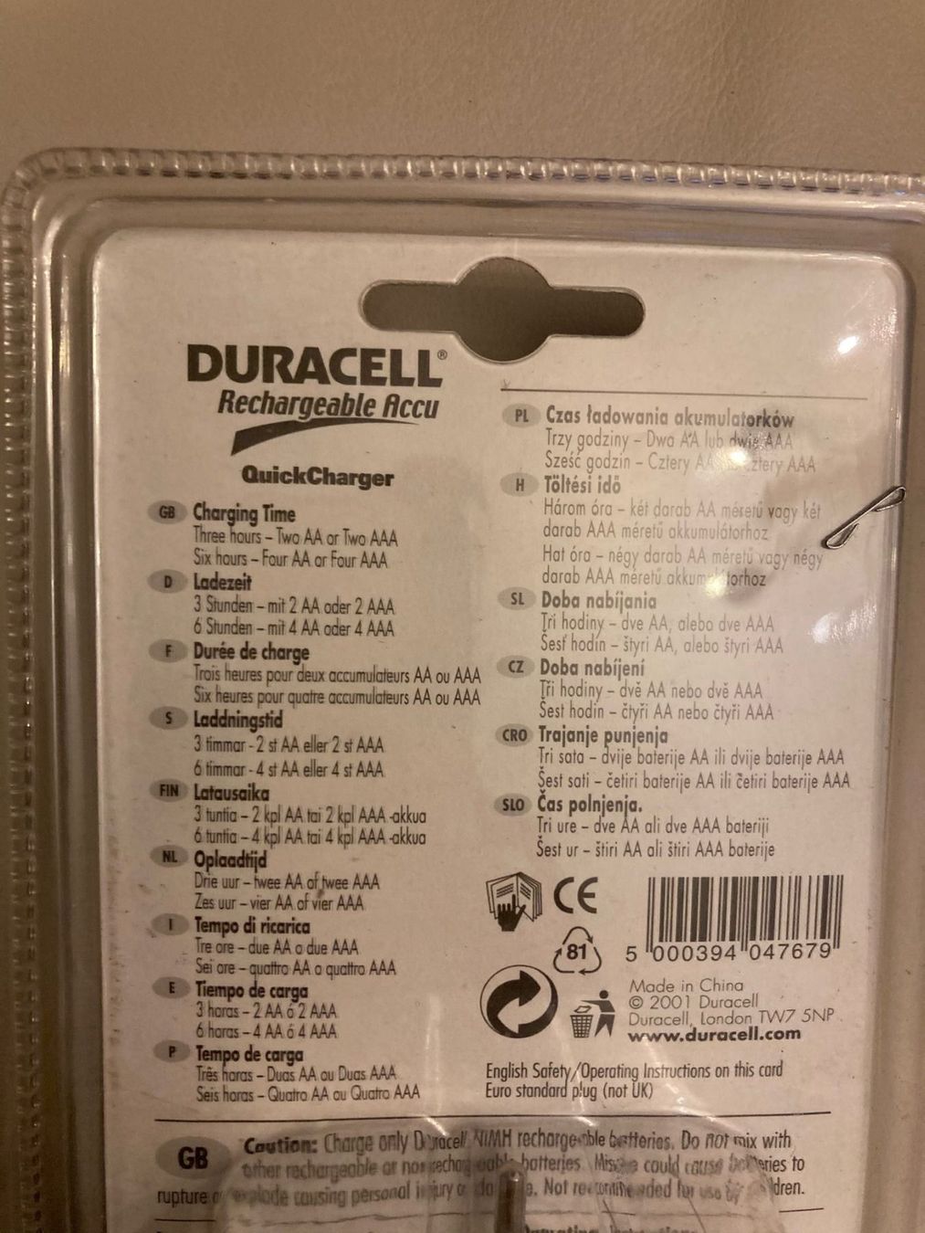 Akkus: DURACELL Rechsrgeable Accu----( Elektro) – Neu (gemäss Beschreibung) aus Wallisellen von AS.TZ. 3