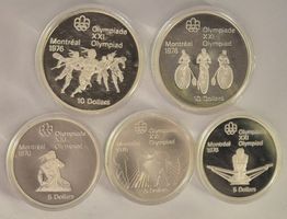 3 x 5 Dollars-Münzen / 2 x 10 Dollars-Münzen Kanada ab Fr. 1