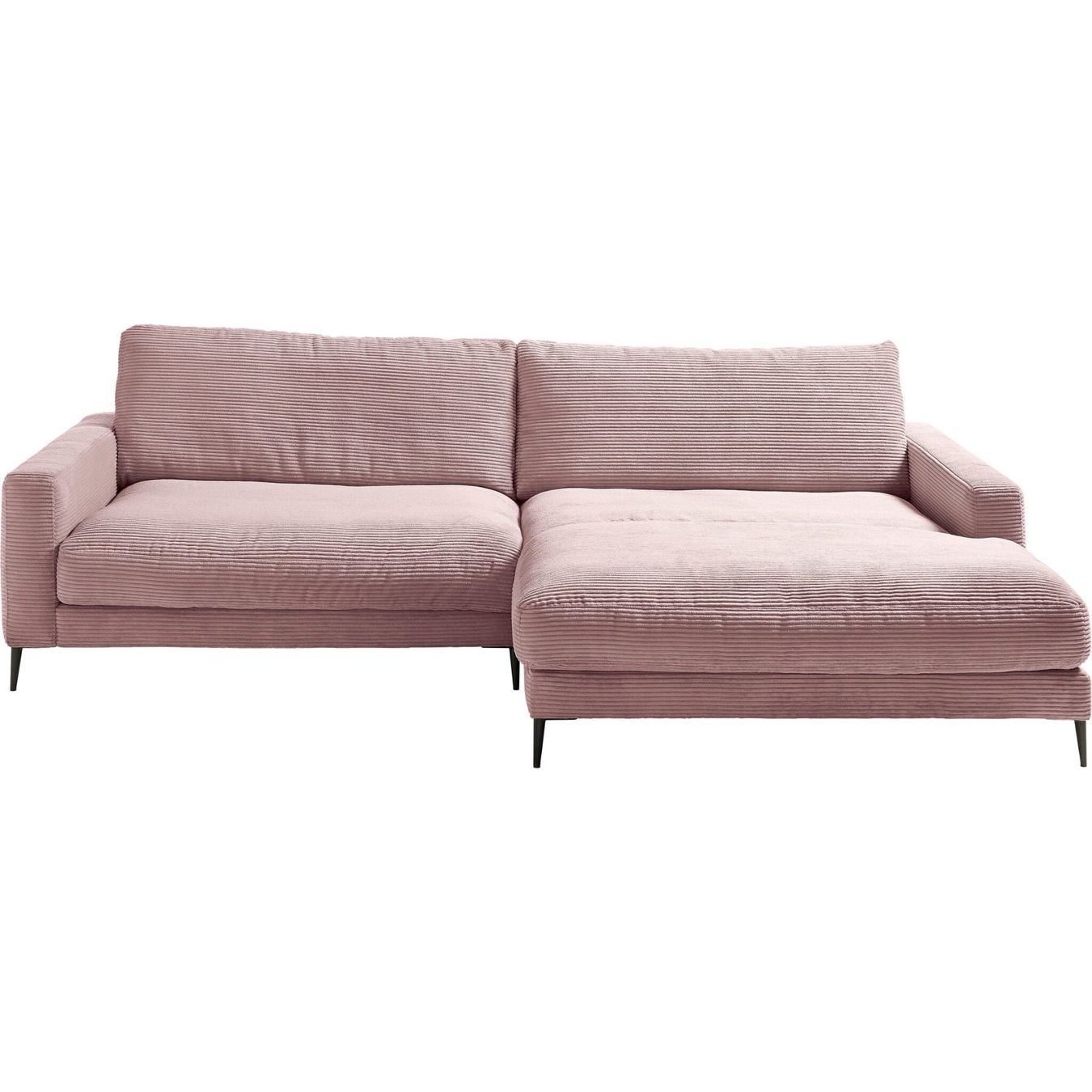 Sofas: Ecksofa  Uptown in Cord Rosa rechts – Neu und originalverpackt aus Bischofszell von deluxe-moebel 1