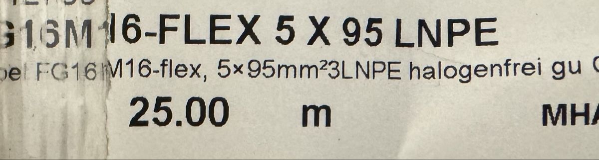Cavi: Kabel 5x95mm – Nuovo e nell'imballaggio originale da Stallikon venduto da esi_b7wy