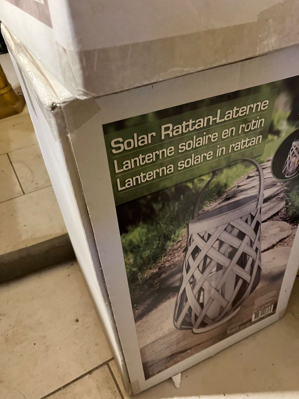 Micasa Lanterne: Zweierset Rattan-Solarlaternen – Nuovo e nell'imballaggio originale da Ostermundigen venduto da bea_pjw9