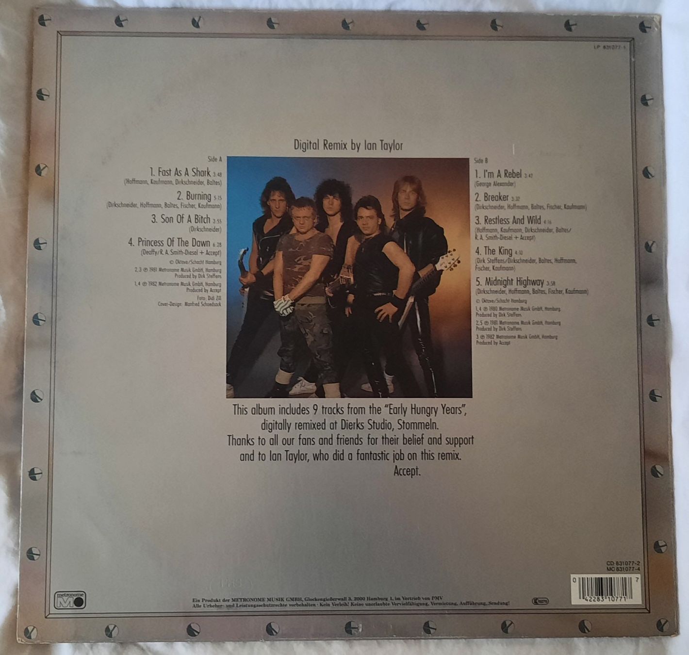 Dischi in vinile: ACCEPT - HUNGRY YEARS - DIGITAL REMIX - 2000 – Usato da Lausanne venduto da MHJ 1