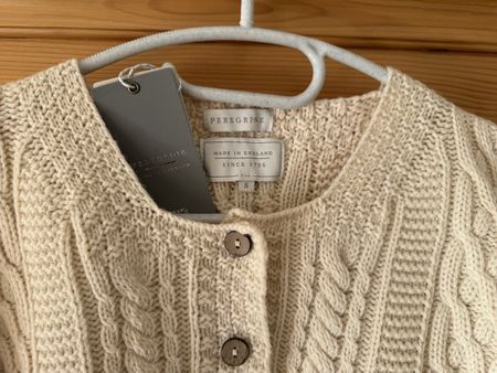 Peregrine Strick-Jacke aus 100% Merinowolle - Jäggli Gr. S-M