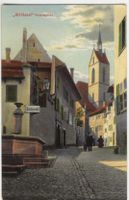 AK "Alt-Basel" Petersgasse Badanstalt