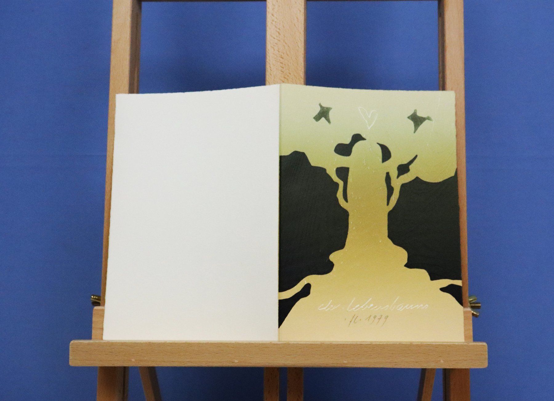 Xilografie: Franz Eggenschwiler 1930-2000, Holzschnitt, "Der Lebensbaum" – Usato da Zug venduto da Kunst-Fundgrube 5