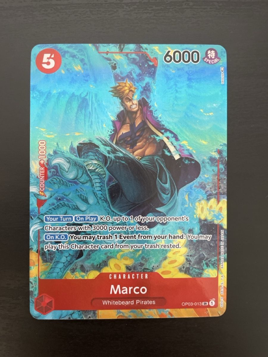 Bandai Carte collezionabili: Marco (op03-013) NM – Nuovo (secondo la descrizione) da Savosa venduto da RyumaSenpai97