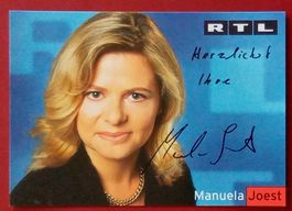 Manuela Joest Autogramm signiert Fotopostkarte 10x15cm