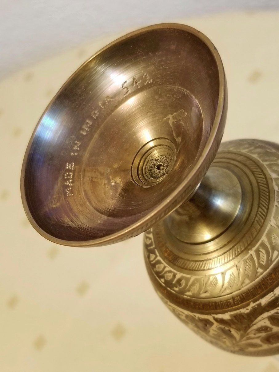 Alle Dekorationen: Indisches Messinggefäss, Krug mit Ausguss – Gebraucht aus Schwerzenbach von vimo-18 4
