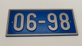 Nummerschild Eisen Signal AG (L3)