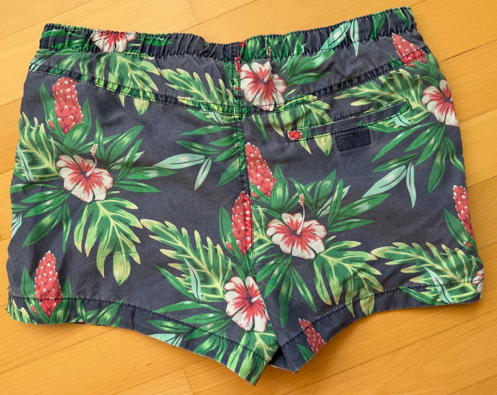 H&M Costumi da bagno: Badehose, blau, grün, Pflanzenmuster – Usato da Winterthur venduto da YaV 1