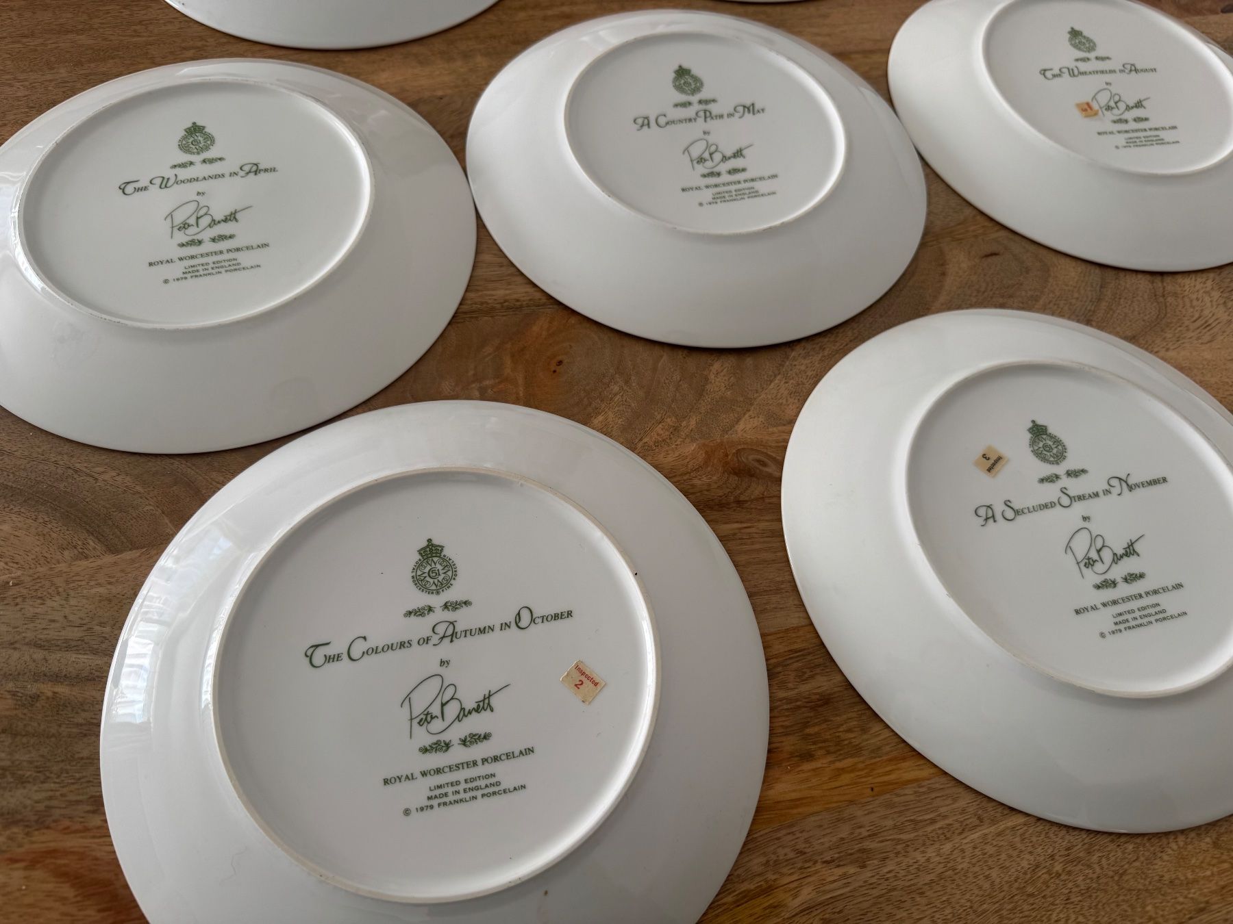 Franklin Porcelain Piatti: Peter Barrett Sammelteller Set 10 Stk Royal Worcester – Usato da Zürich venduto da any_cyh9 6