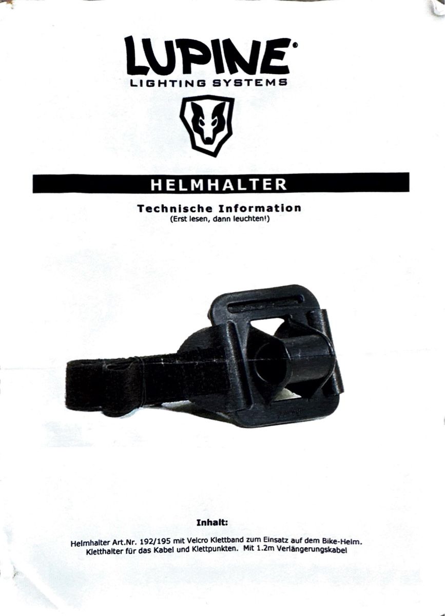 Lupine Lampade: Lupine Tesla 5 Helmlampe – Usato da Solothurn venduto da ChBuenger 4
