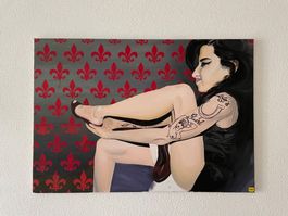 Acrylbild Amy Winehouse (unfinished)
