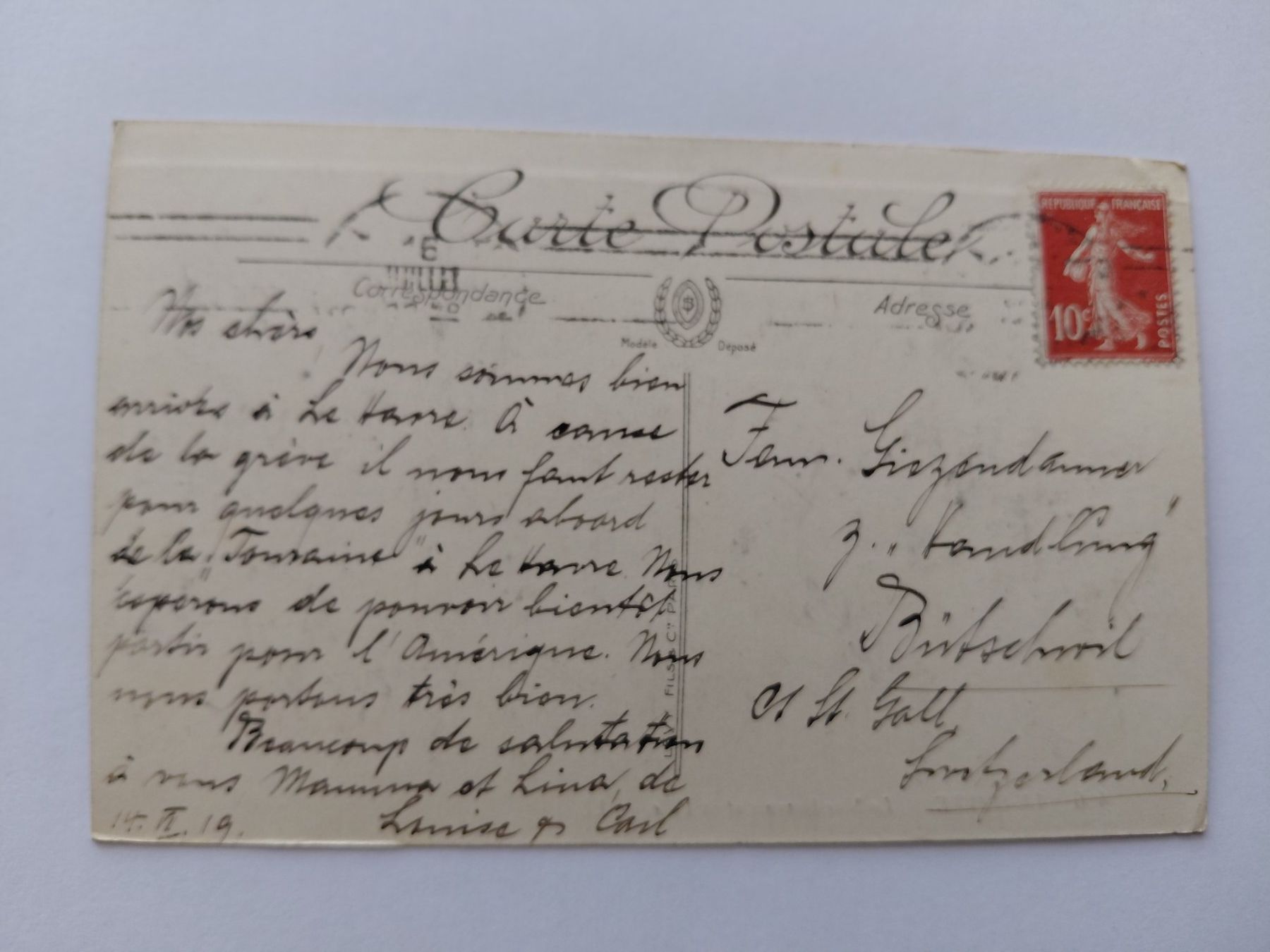 Ansichtskarten: Alte Ansichtskarte Le Havre Ansichtskarte Frankreich 1919 – Gebraucht aus Wattwil von yburgler 1