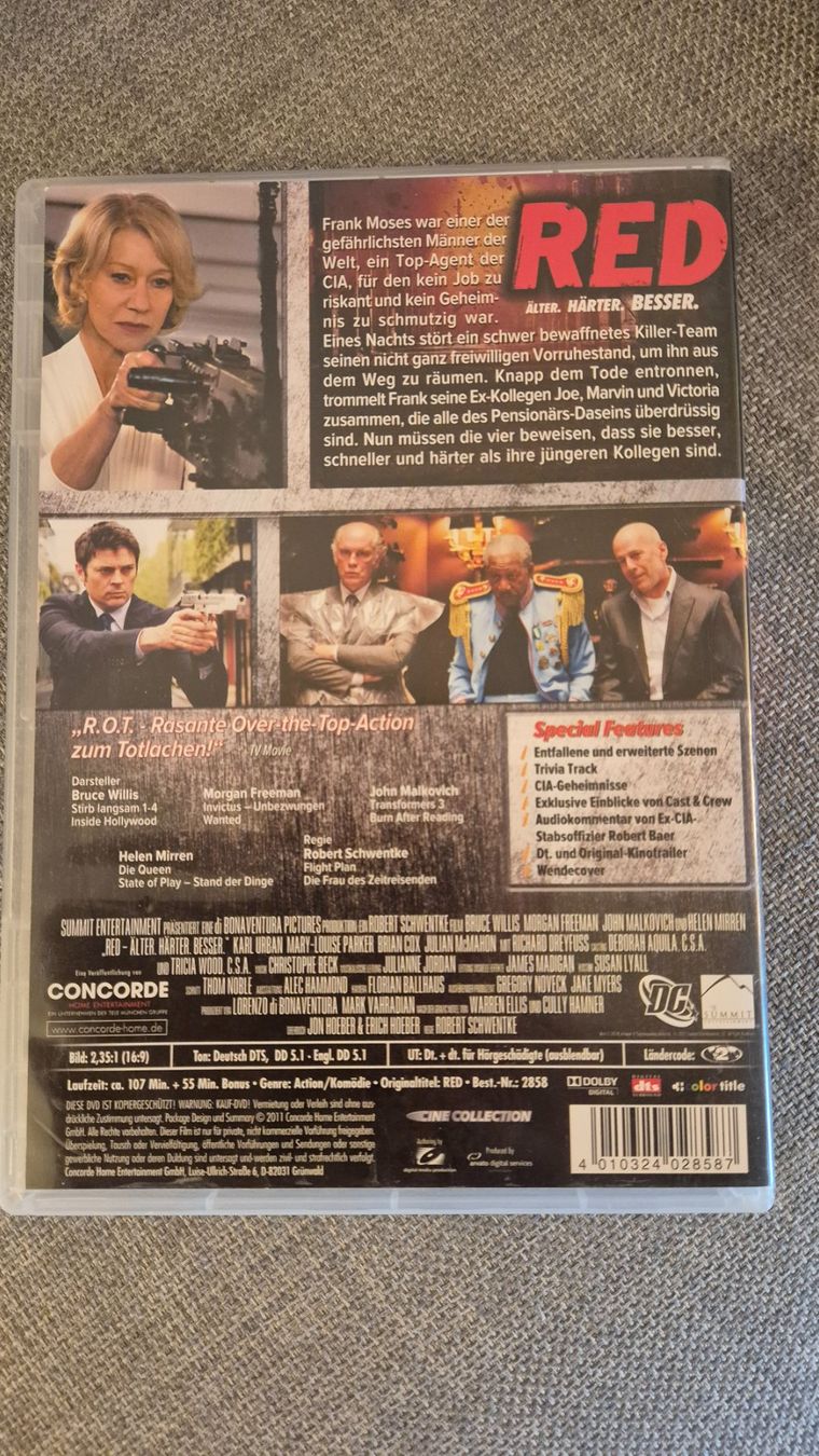 Tutti i DVDs: DVD - RED Älter, härter, besser! – Usato da Elsau venduto da 1995staub 1