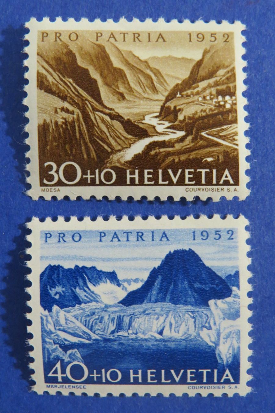 Tutti i francobolli: Serie Pro Patria 1952 postfrisch **, - SBK: 17.-. – Nuovo (secondo la descrizione) da Brunnen venduto da Kumari 1