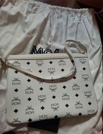 MCM Pochette weiss