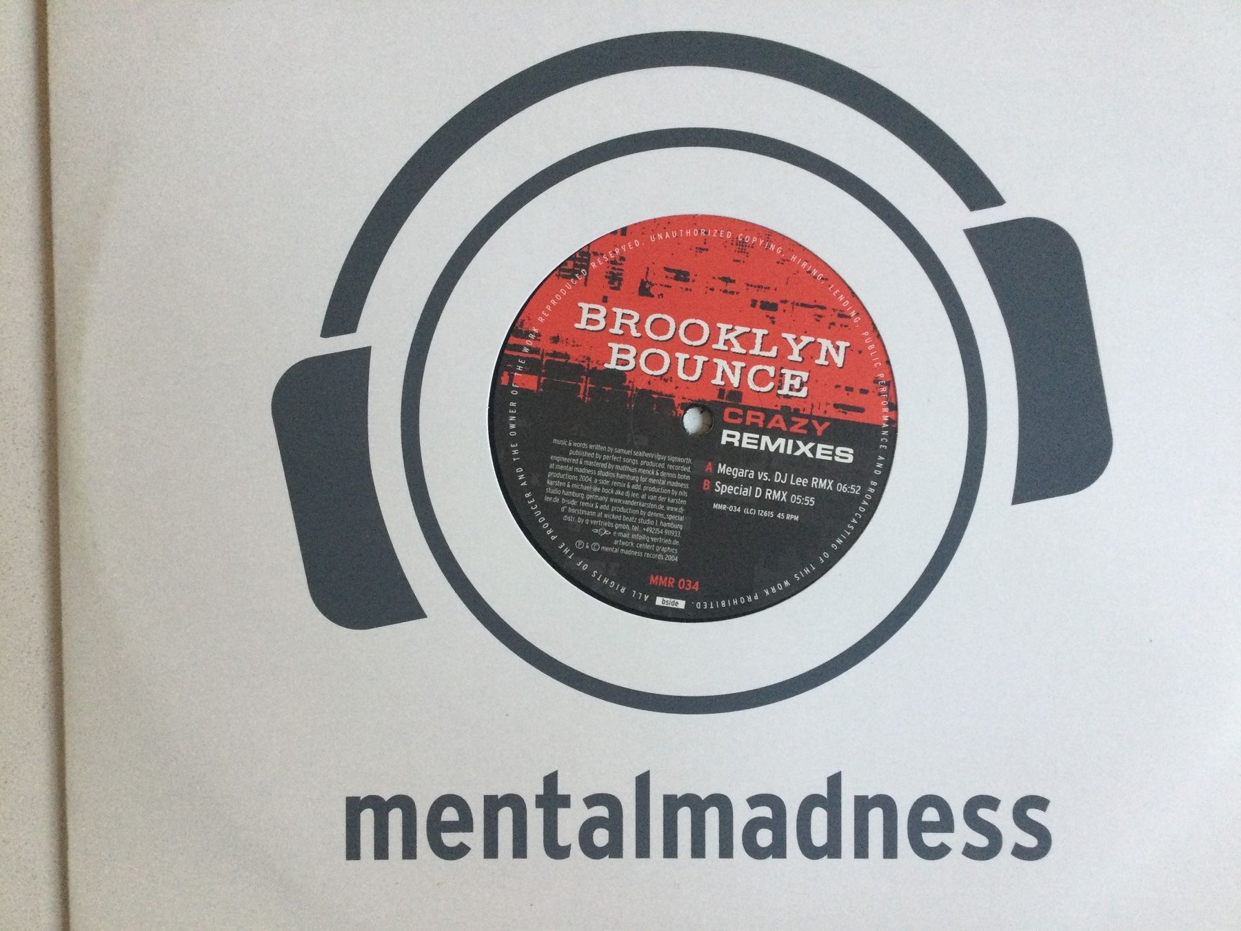Schallplatten: Brooklyn Bounce Maxi-Single - Crazy – Gebraucht aus Gutenswil von Hamzian