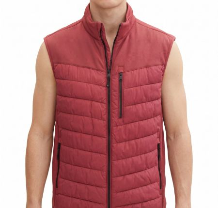 Tom Tailor Steppweste Herren Orange/Kupfer 3XL