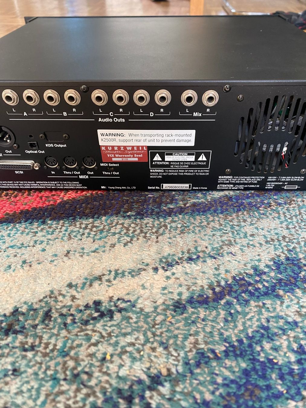 Strumenti musicali: Synthesizer/Sampler Kurzweil K2500R – Usato da Romanshorn venduto da 80am 2