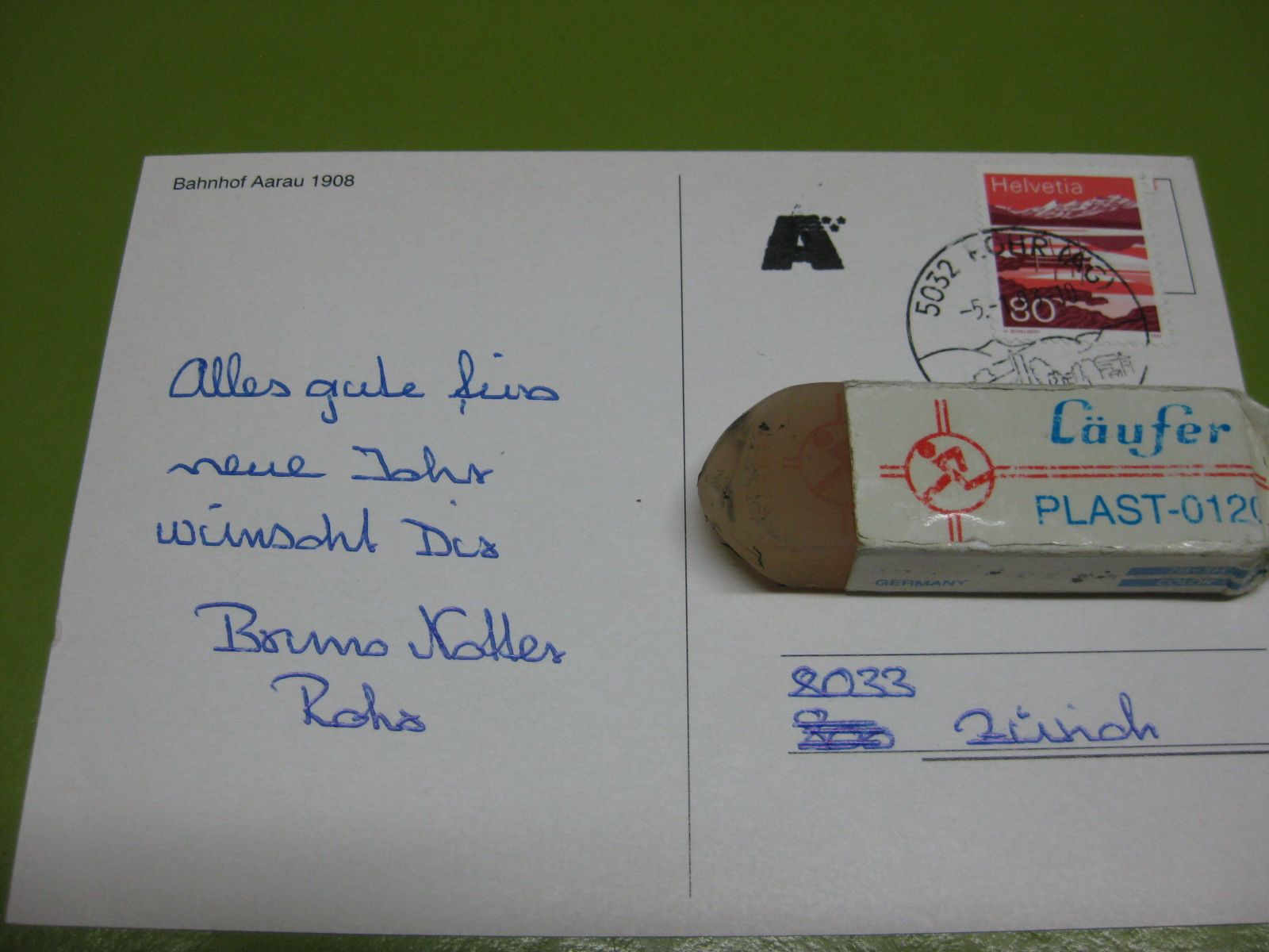 Cartes postales: Repro AK Bahnhof Aarau – D'occasion à Malters par Marosko 1