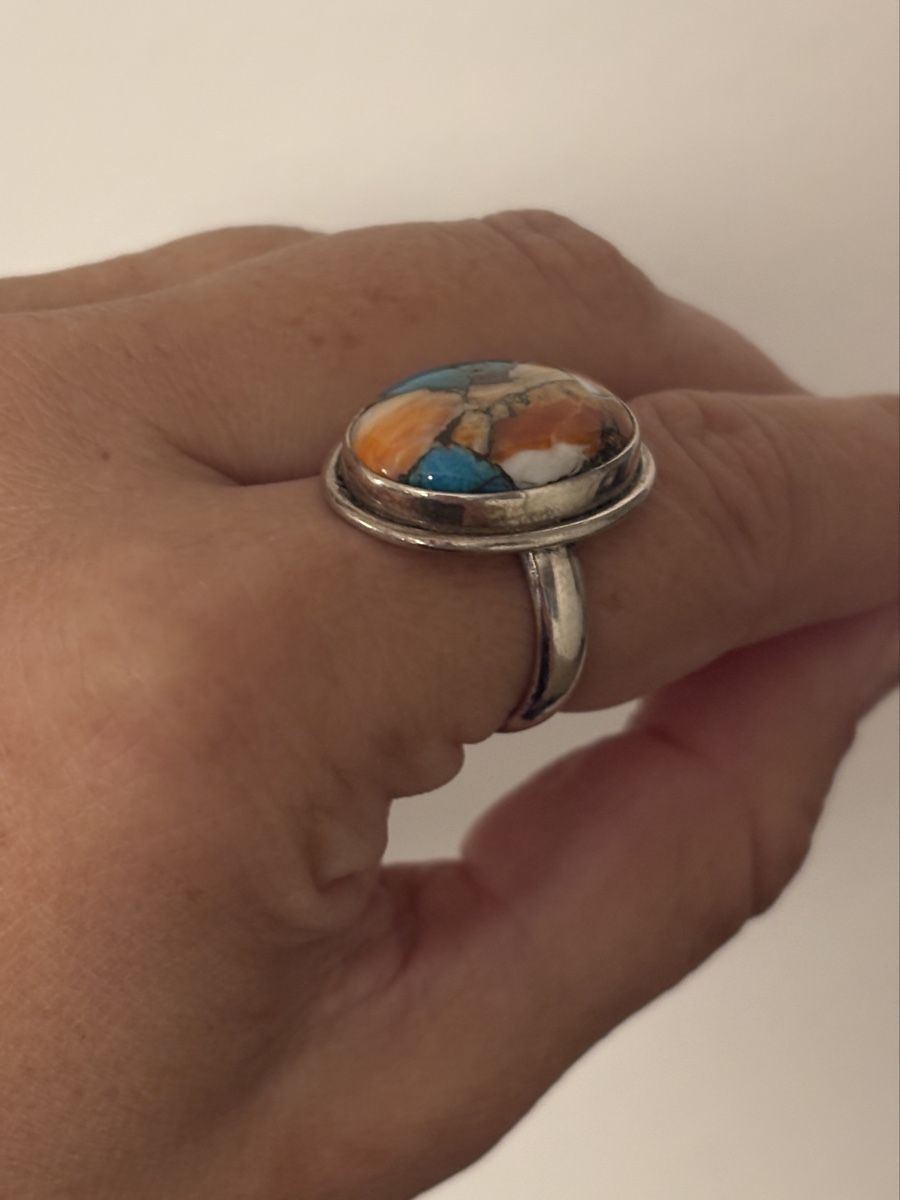 Anelli: Arizona Agate Silver Ring Size 55 – Nuovo (secondo la descrizione) da Nyon venduto da Avido_Dollars 4