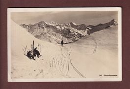 STÄTZERHORNSATTEL - Skifahrer - 1929 // Eckbug //