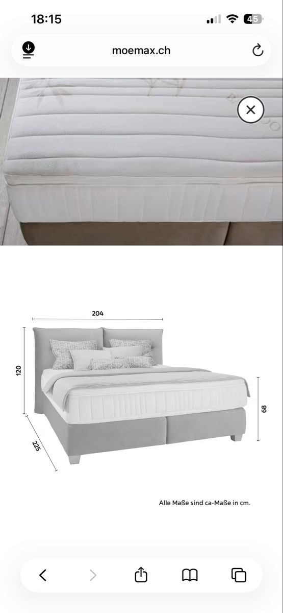 Letti: Boxspringbett 180x200 – Usato da Gossau SG venduto da deb_kp7p 1