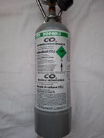 DENNERLE CO2 Mehrweg-Vorratsflasche gebraucht mit Druckmi...