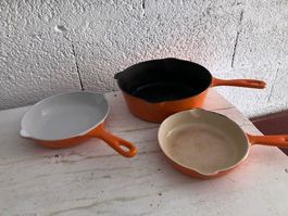 Lot de casseroles Le Creuset en fonte
