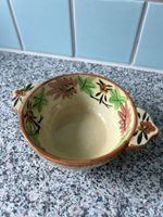 Vintage Majolika Schale mit Henkeln Handbemalt Japan 1920