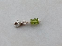 Anhänger Silber Schmuck 925 mit 3 Peridot Steinen