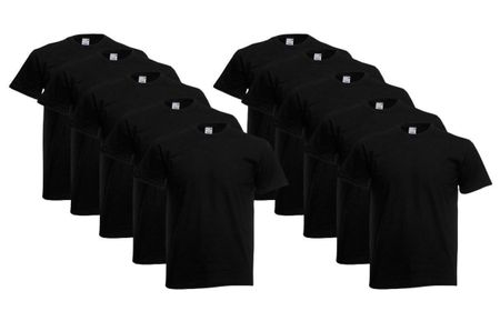 Fruit of the Loom SCHWARZ Gr. L 10 Pack