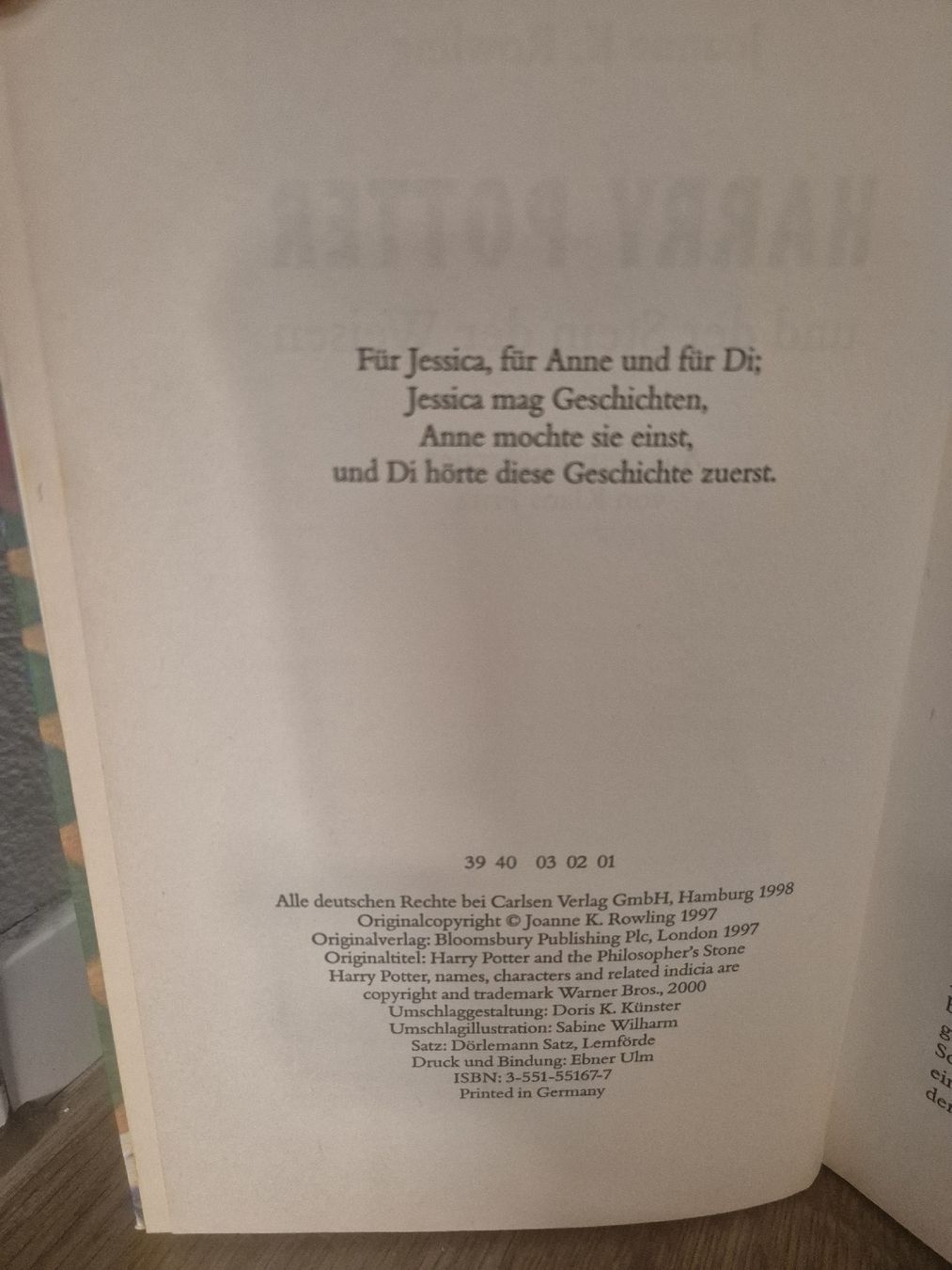 Libri: Harry Potter und der Stein der Weisen – Usato da Kloten venduto da Philux_1892 4