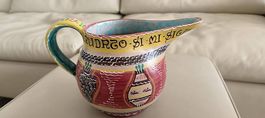 Krug Deruta ars artigiana Majolika 14cm 1 Liter