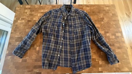 Accanto Hemd, Grösse M, blau/beige kariert, Top Zustand! (57