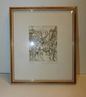 Lithografie limitiert u handsigniert v August Buchmann