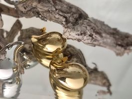 Ohrstecker Tropfenform Goldfarben Damen