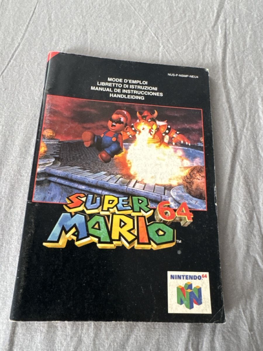 Nintendo Giochi: Mode d’emploi Super Mario 64 N64 – Usato da Lausanne venduto da sauvezretrogames