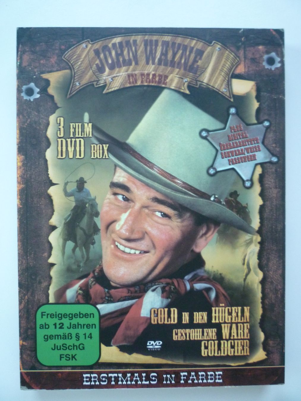 Tutti i DVDs: 3 John Wayne Western Klassiker - Holz Box – Usato da Münchenstein venduto da antares09