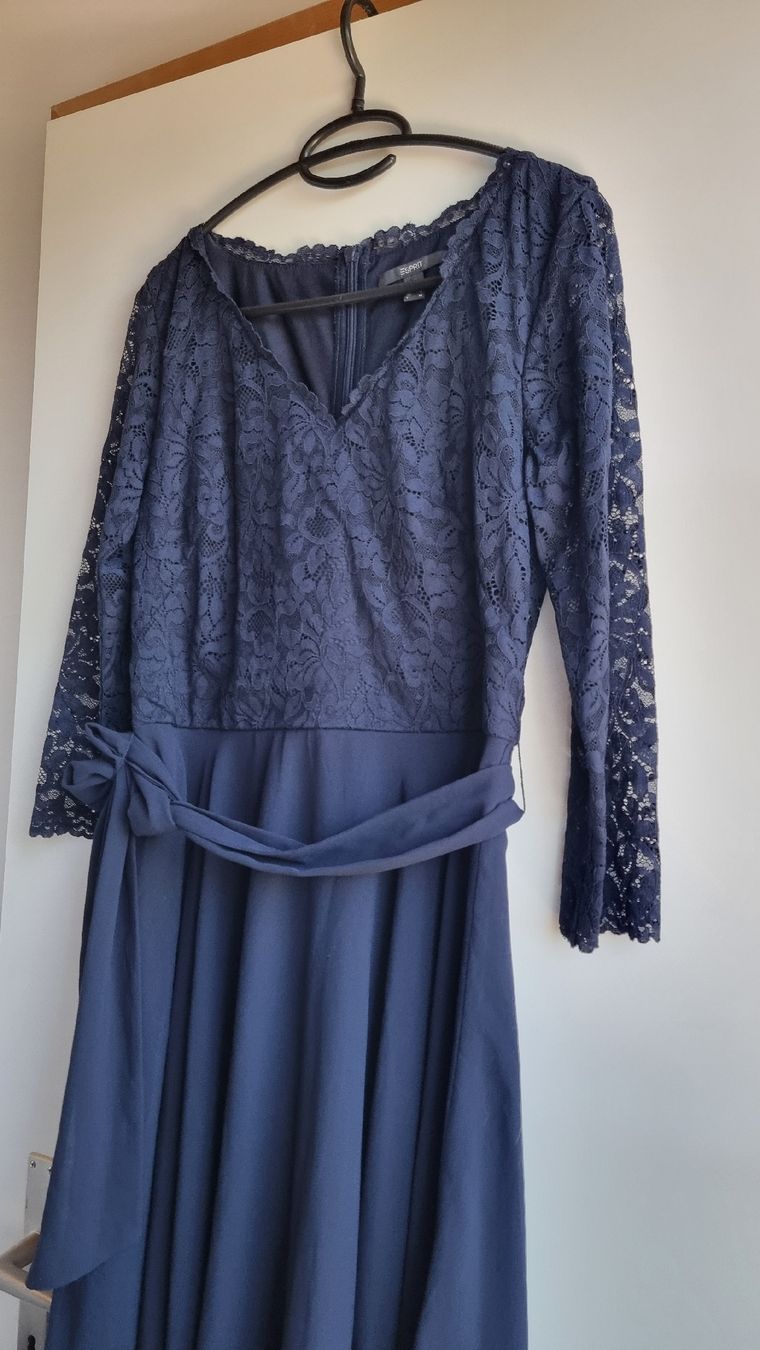 Esprit Robes: Ab CHF 1.- ESPRIT Spitzenkleid in blau – D'occasion à Gontenschwil par shop2hand 2