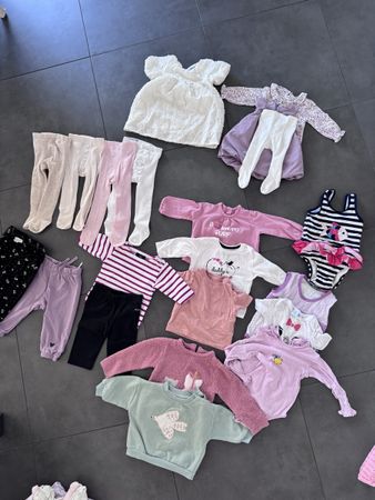 Baby girl Clothing Lot Size 62-68 Mixed Brands Used