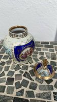 Alt-Wien Porzellan Deckelvase -Dekor Karlsbad 17 cm