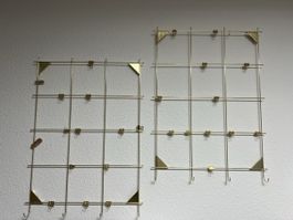 2x Notizgitter mit Clips, gold, Ikea