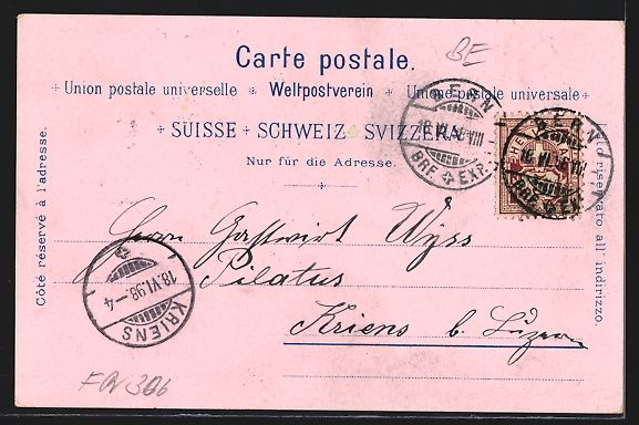 Cartoline postali: Litho Bern, Zeitglockenturm und Bärengr – Usato da Berlin venduto da bartko-reher 1