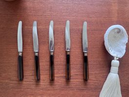 Sculptural Mid-Century Faceted Knives (Set of 5)